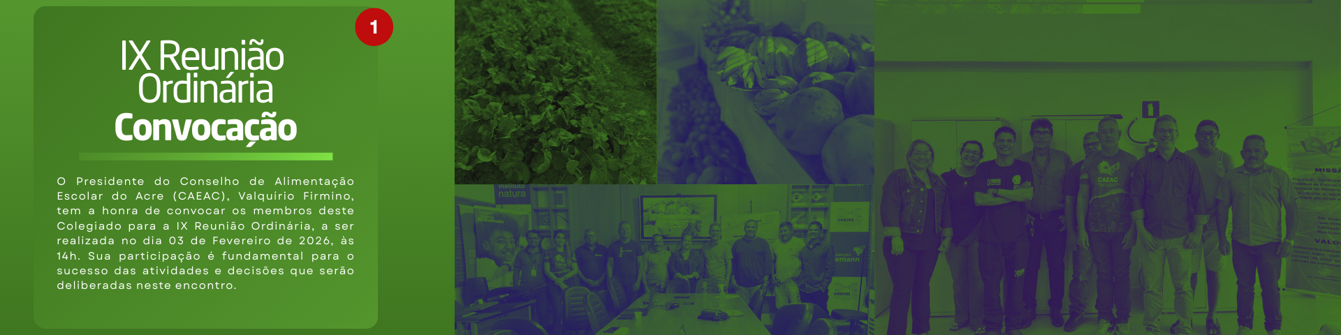 Post Instagram Aviso de Reunião Convite Simples Verde (Cabeçalho para Google Classroom)